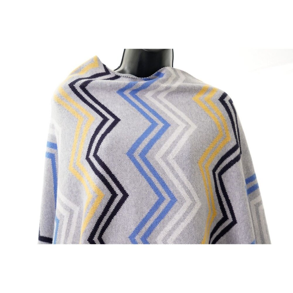 Talbots Chevron Wrapped Cardigan Cotton Blend Women's One Size Shawl Wrap - Picture 6 of 12